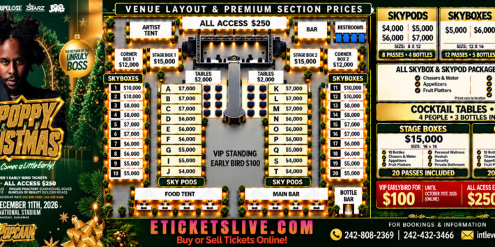 POPCAAN LIVE IN THE BAHAMAS – A POPPY CHRISTMAS 2026!